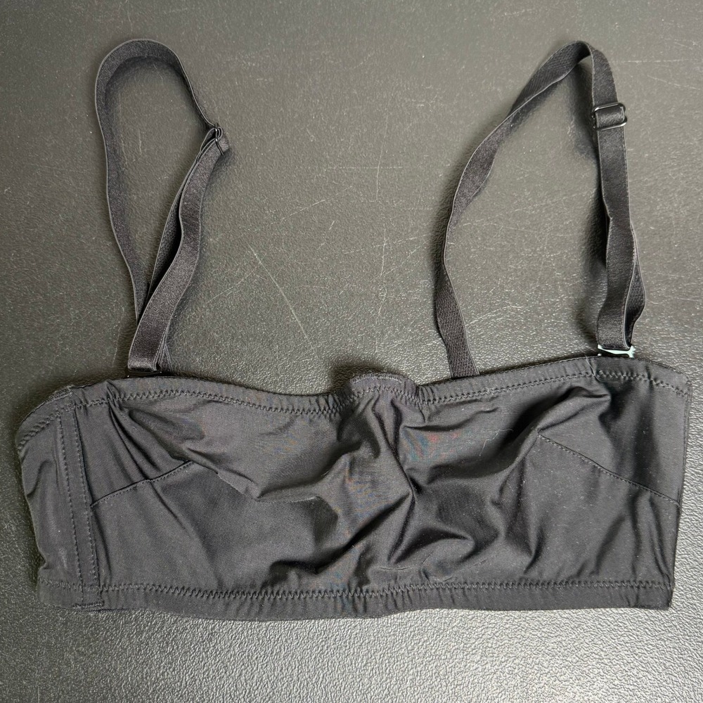 Victoria's Secret Black Seamless Strapless Underwire Bra Removable Straps 34B